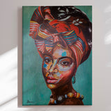 Håndlavet maleri - African Nobility - Mixed media - Incado