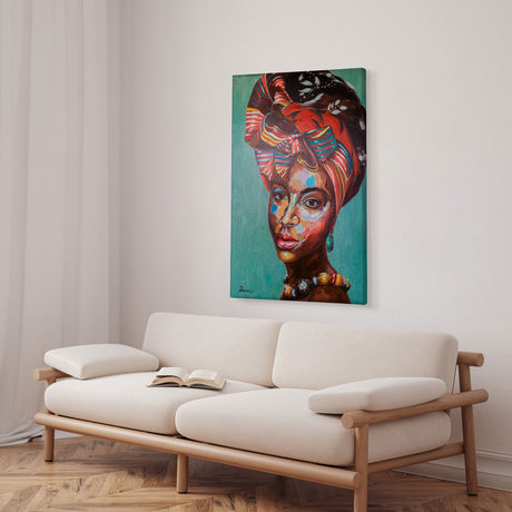 Håndlavet maleri - African Nobility - Mixed media - Incado