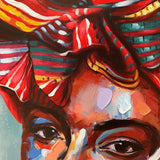 Håndlavet maleri - African Nobility - Mixed media - Incado