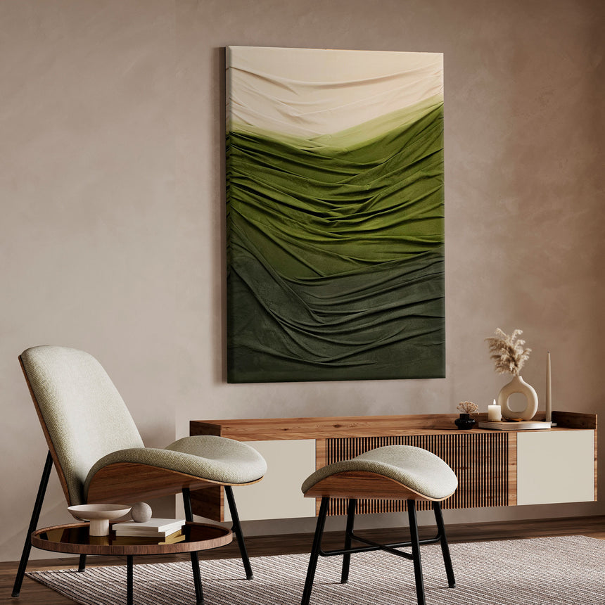 Struktur maleri - Colorful Flow - Canvas Fold - Incado