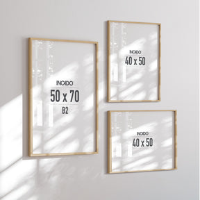 Billedvæg m. rammer og plakater - Elegance - Incado