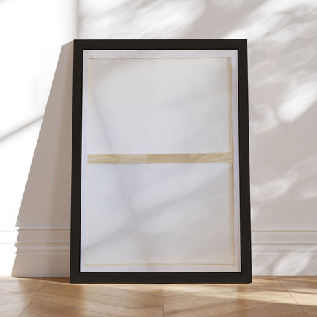 Håndlavet maleri med sort ramme - Faded Shoreline II - Mixed media