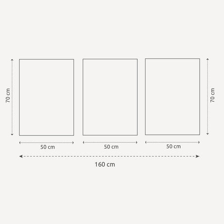 Billedvæg m. rammer og plakater - Line - Incado