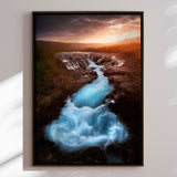 Lærredstryk - Bruarfoss - Mads Iversen