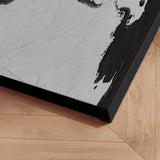 Verdenskort - Grey Current - Lærredstryk - Incado