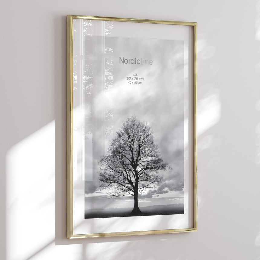 Aluminiumsramme - Messing - NordicLine - Incado