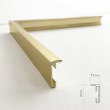 Aluminiumsramme - Messing - NordicLine - Incado