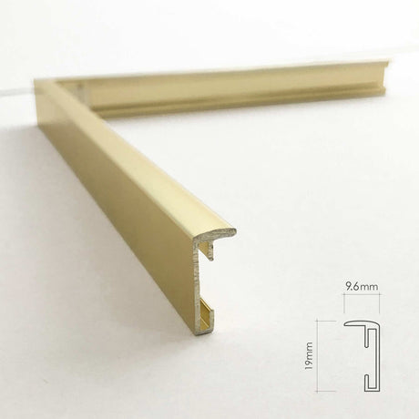 Aluminiumsramme - Messing - NordicLine - Incado