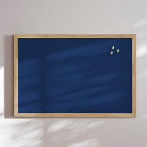 Opslagstavle med egetræsramme - Dark Blue - Incado