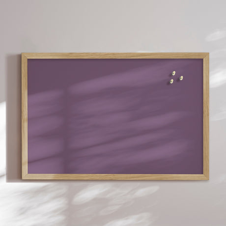 Opslagstavle med egetræsramme - Lavender Field - Incado