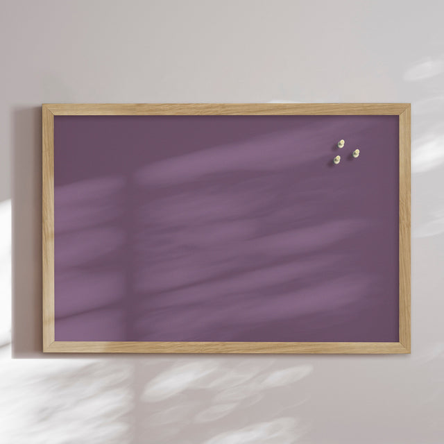 Opslagstavle med egetræsramme - Lavender Field - Incado