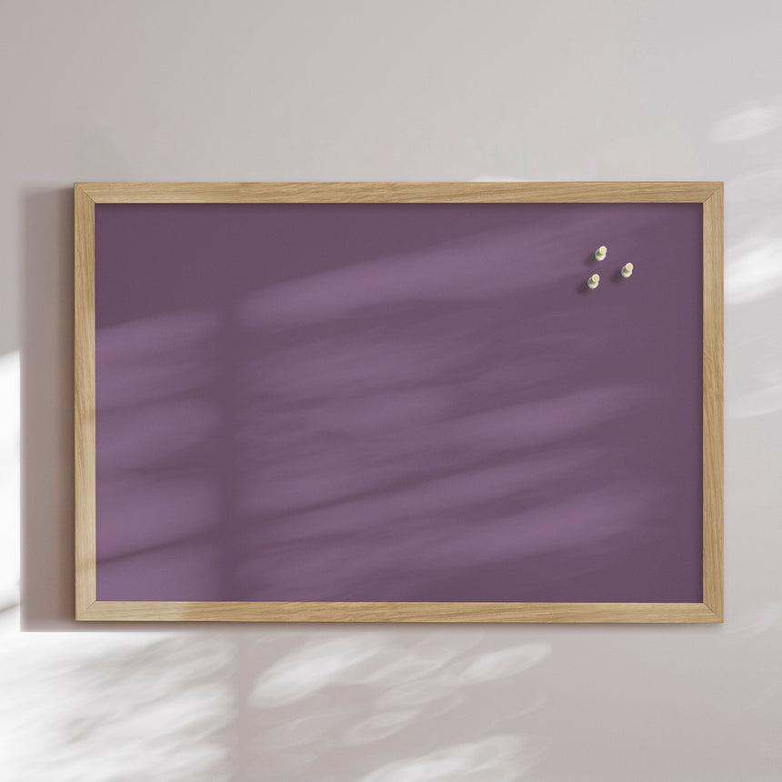 Opslagstavle med egetræsramme - Lavender Field - Incado