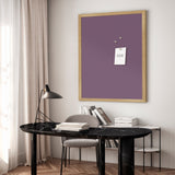 Opslagstavle med egetræsramme - Lavender Field - Incado