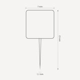 Cylinder tegnestift i træ - 50 stk - Incado