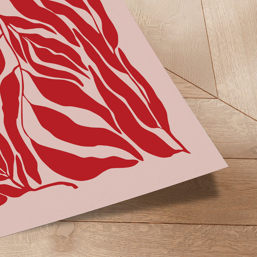 Plakat - Red Leaf Harmony - Elena Ristova - Incado