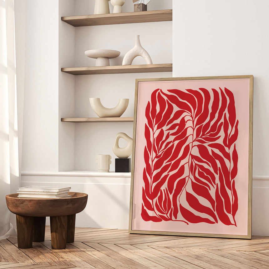 Plakat - Red Leaf Harmony - Elena Ristova - Incado