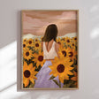 Plakat - Sunflower Solitude - Goed Blauw - Incado