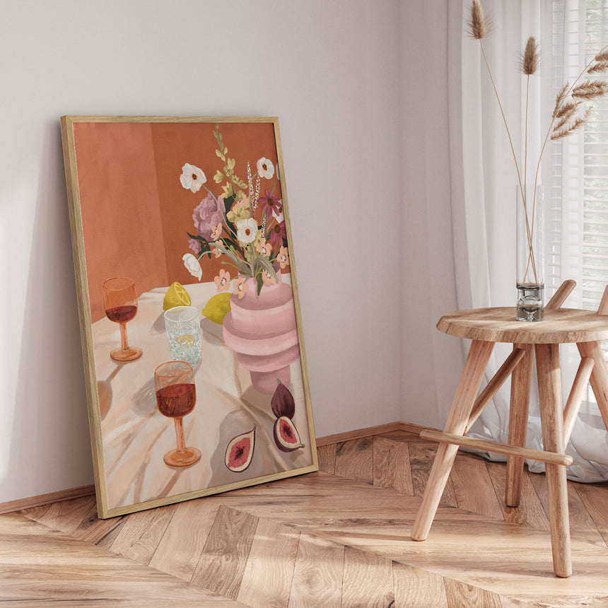 Plakat - Flowers & Figs - Goed Blauw - Incado