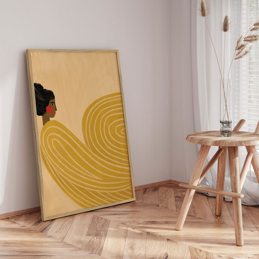 Plakat - The Woman With the Yellow Stripes - Bea Müller - Incado