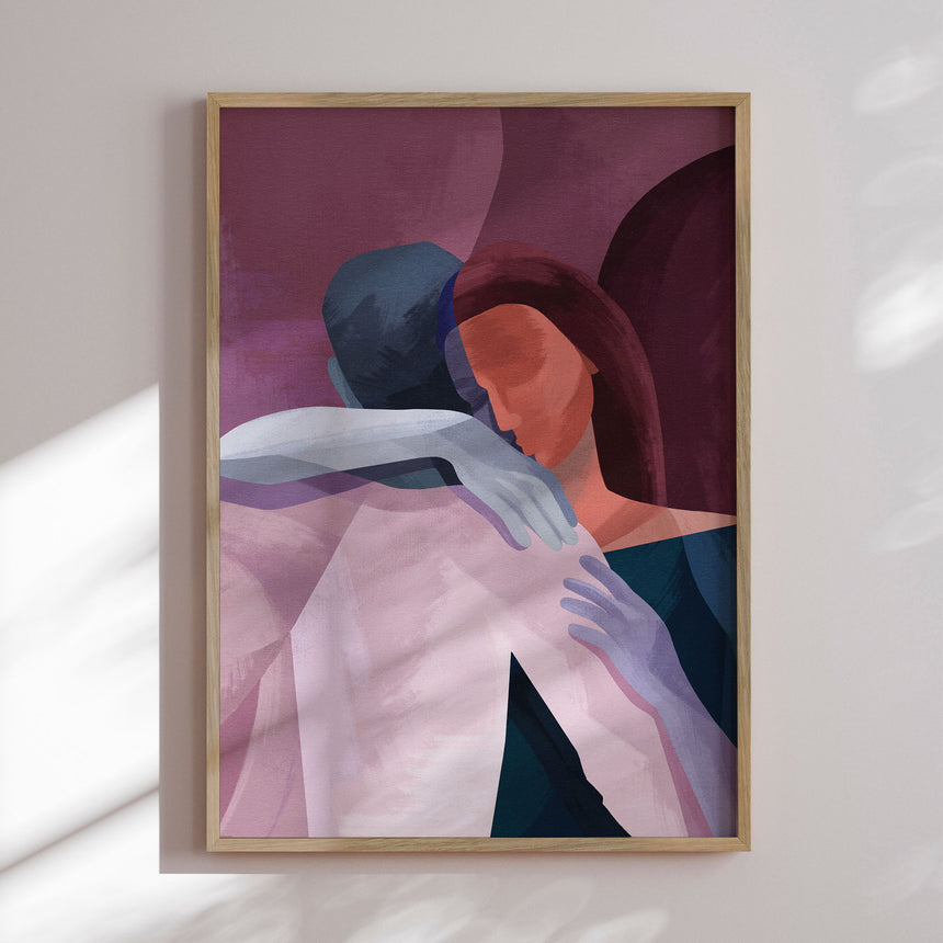 Plakat - Embrace of Souls - Goed Blauw - Incado
