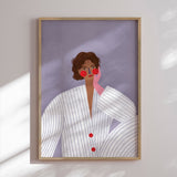 Plakat - The Woman With the Pink Glove - Bea Müller - Incado