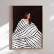Plakat - The Woman With Black and White Stripes - Bea Müller - Incado