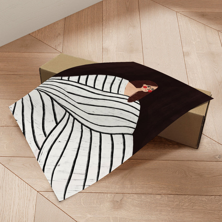 Plakat - The Woman With Black and White Stripes - Bea Müller - Incado