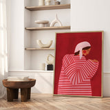 Plakat - The Woman With the Red Stripes - Bea Müller - Incado