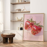 Plakat - Sparkling Strawberries - Melloi Art Prints - Incado
