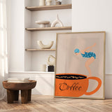 Plakat - Coffee Diver - Sannel Larson - Incado