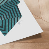 Plakat - Zen Stone IV. (blue version) - Paulina Vårregn - Incado