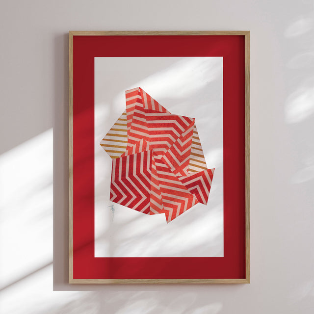 Plakat - Zen Stone VI. (red version) - Paulina Vårregn - Incado