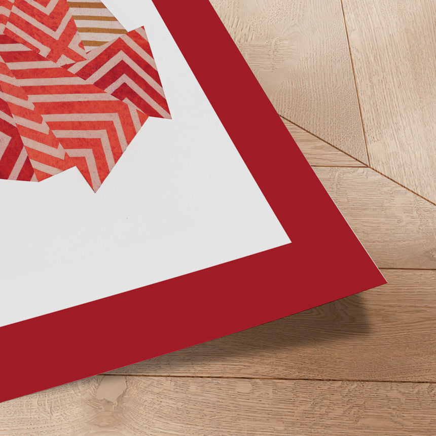 Plakat - Zen Stone VI. (red version) - Paulina Vårregn - Incado