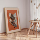 Plakat - Striped Owls Gaze - City Art - Incado
