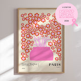 Plakat - Flower Market Paris - NKTN