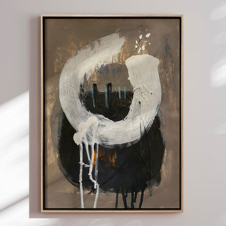 Håndlavet maleri med ramme - Fresh Start III - Afranio Raposo - Mixed media