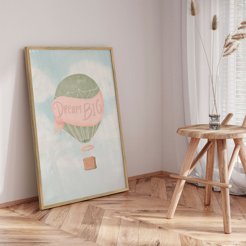 Plakat - Dream Big Balloon - Aminah Eleonora