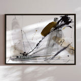 Håndlavet maleri med ramme - Lighthouse - Dan Hobday - Mixed media