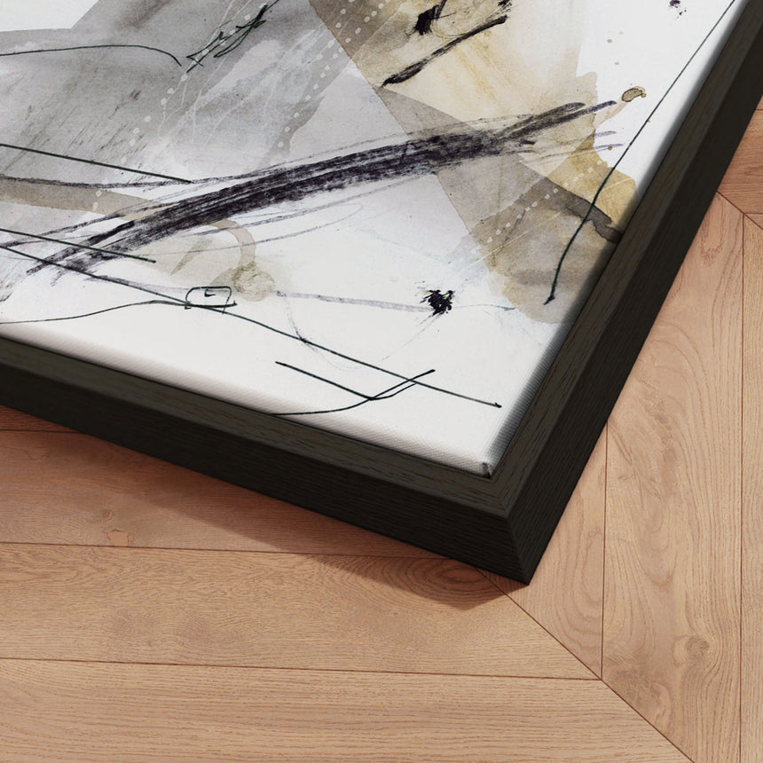 Håndlavet maleri med ramme - Lighthouse - Dan Hobday - Mixed media