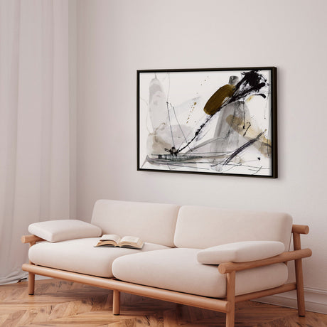 Håndlavet maleri med ramme - Lighthouse - Dan Hobday - Mixed media