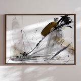 Håndlavet maleri med ramme - Lighthouse - Dan Hobday - Mixed media