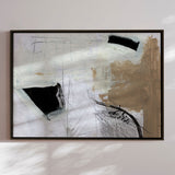 Håndlavet maleri med ramme - Motion - Dan Hobday - Mixed media