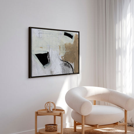 Håndlavet maleri med ramme - Motion - Dan Hobday - Mixed media