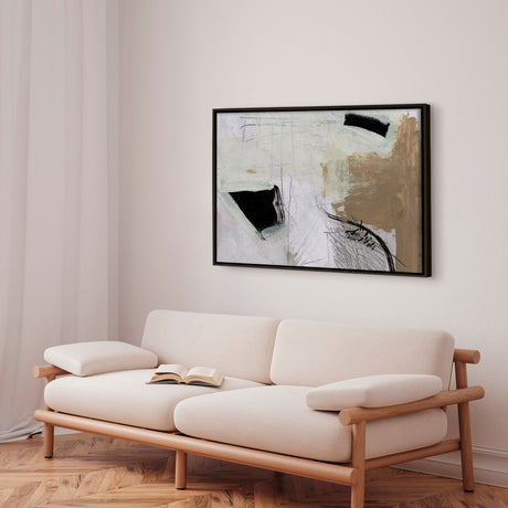 Håndlavet maleri med ramme - Motion - Dan Hobday - Mixed media