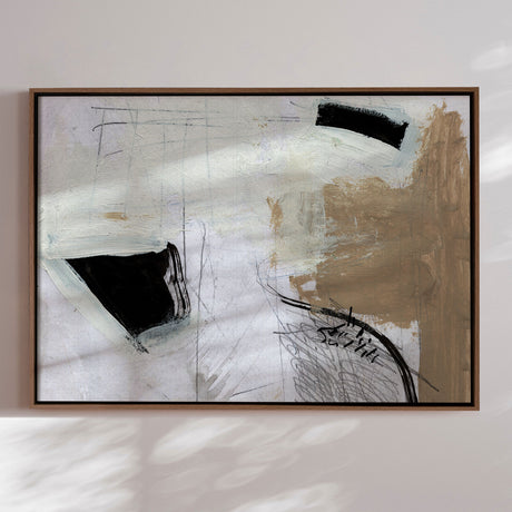 Håndlavet maleri med ramme - Motion - Dan Hobday - Mixed media
