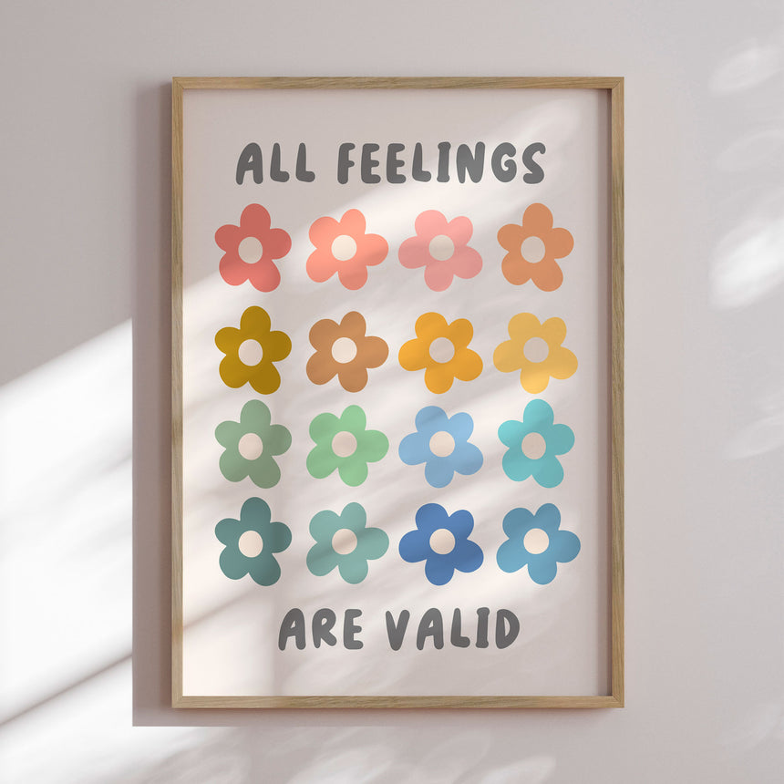 Plakat - All Feelings are Valid - KsanaKalpa
