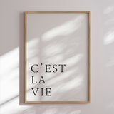 Plakat - C'est La Vie - Duchess Plum