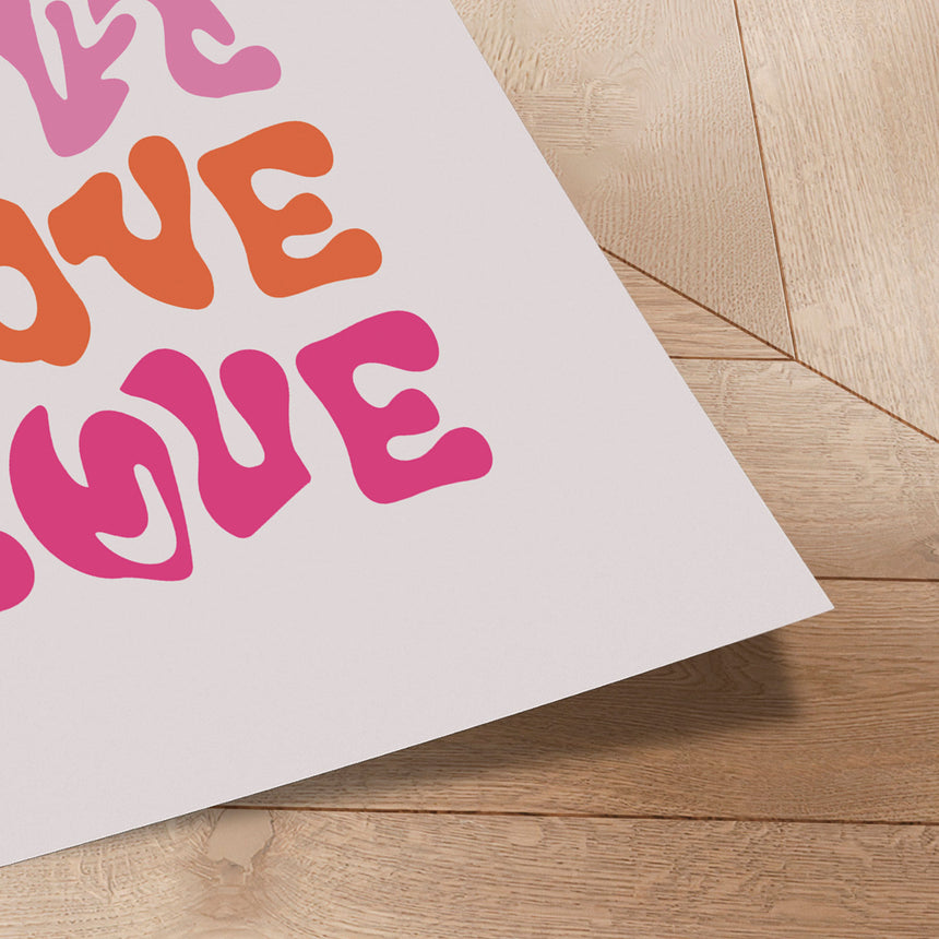 Plakat - Love - Oju Design