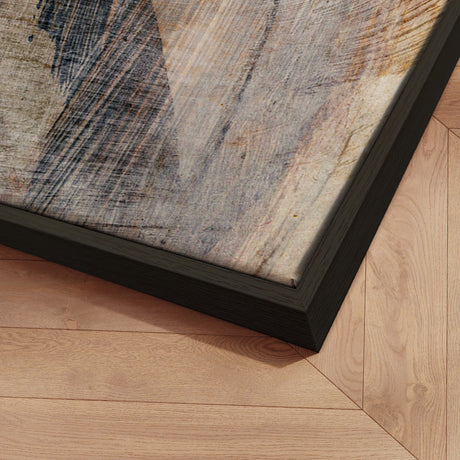 Håndlavet maleri med ramme - Abstract Earthquake - Dan Hobday - Mixed media