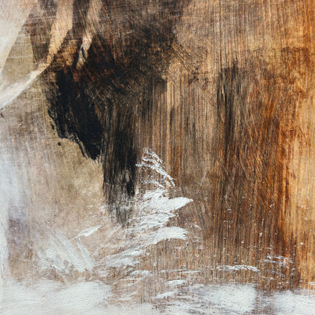 Håndlavet maleri med ramme - Abstract Earthquake - Dan Hobday - Mixed media